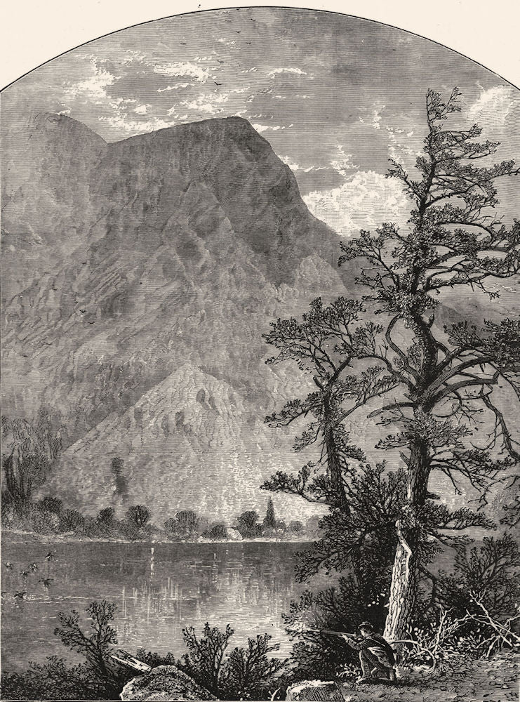 DELAWARE. Spur blue Mtns, water gap, Jersey c1880 old antique print picture